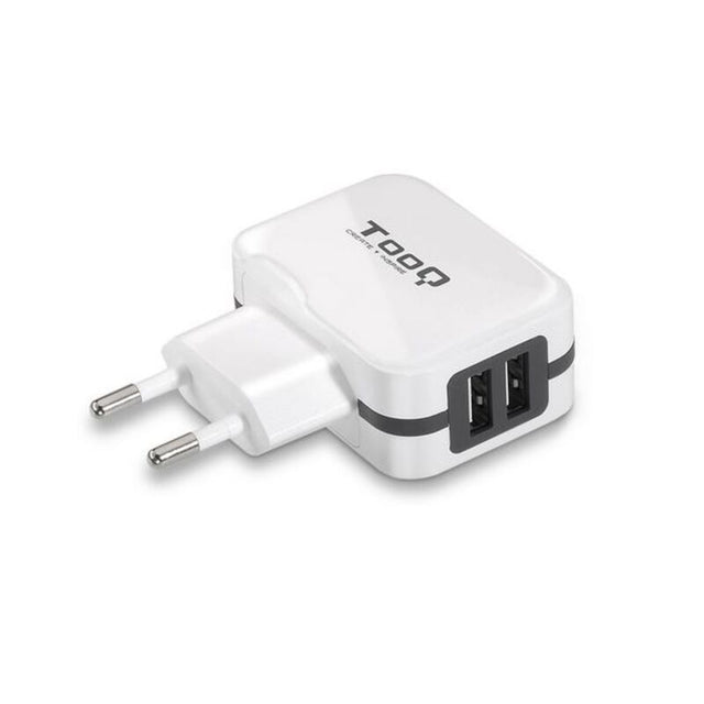 Cargador de Pared TooQ AATCAT0150 USB x 2 17W Blanco