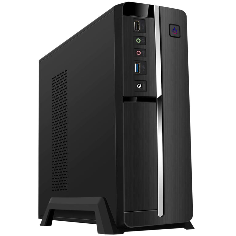 Caja Minitorre Micro ATX con Fuente Alimentación TooQ TQC-3005U3 Slim USB 3.0