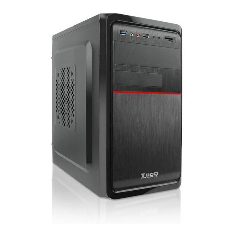 Caja Minitorre Micro ATX con Lector de Tarjetas TooQ TQC-4745DU3C-B Negro