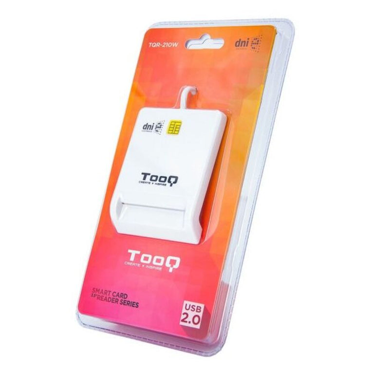 <transcy>Lecteur de carte à puce TooQ TQR-210W USB 2.0 Blanc</transcy>