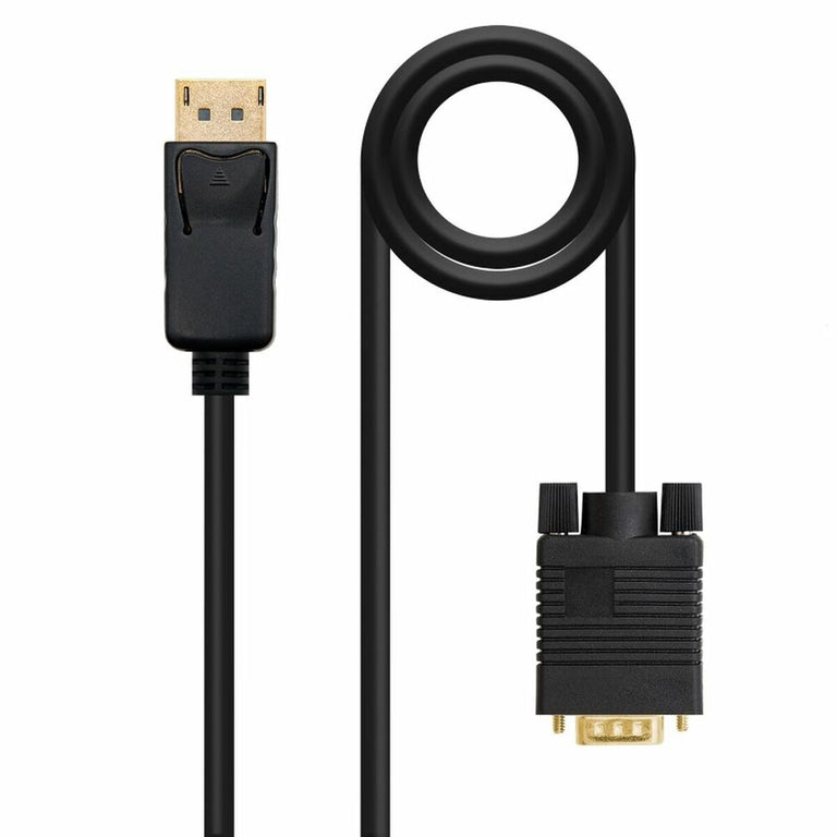 Adaptador DisplayPort a VGA NANOCABLE 10.15.4402 (2 m) Negro