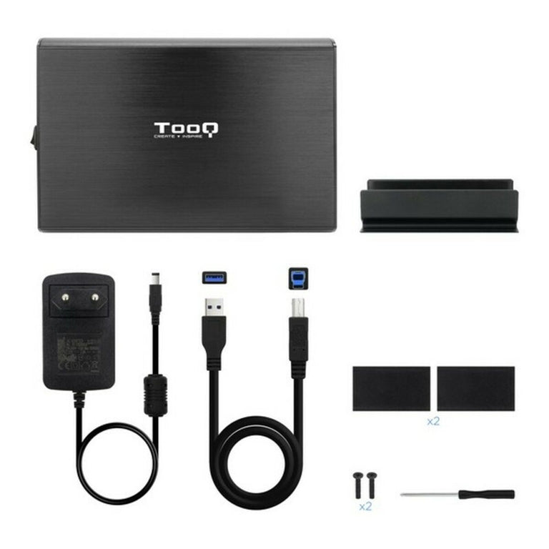 Carcasa para Disco Duro TooQ TQE-3531B 3,5" USB 3.0 Negro