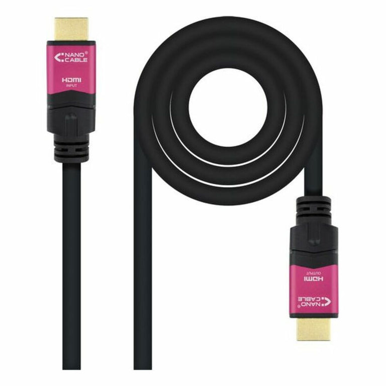 HDMI-Kabel NANOCABLE 10.15.3715 4K HDR 15 m Schwarz