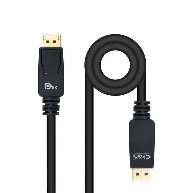 Cable DisplayPort NANOCABLE HDR 8K Ultra HD Negro