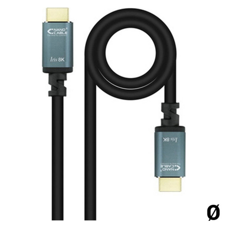 HDMI-Kabel NANOCABLE 8K Ultra HD Schwarz