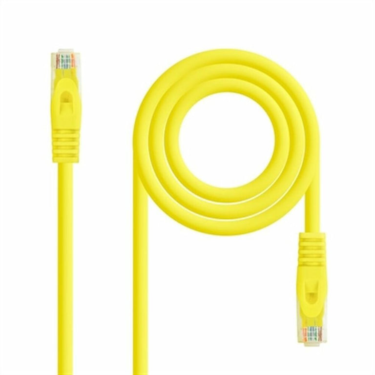 Cable de Red Rígido UTP Categoría 6 NANOCABLE   Amarillo