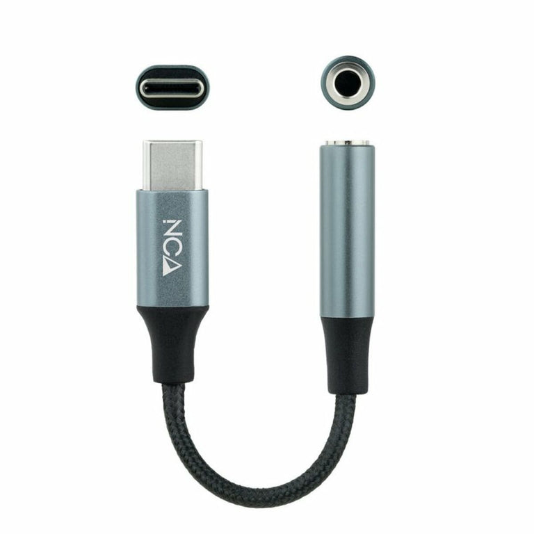 USB-C-auf-3,5-mm-Klinkenadapter NANOCABLE 10.24.1204 Grau