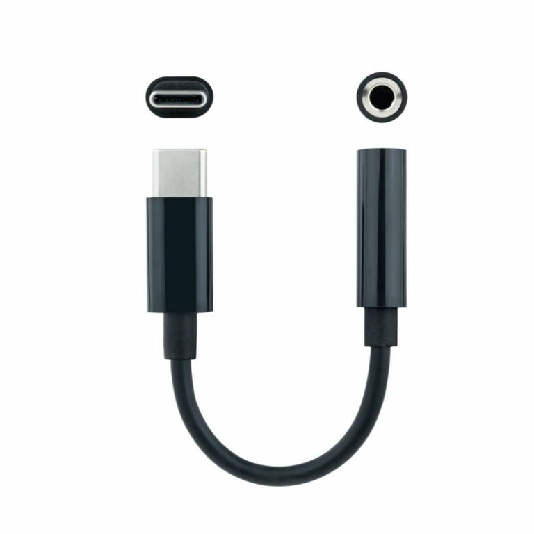 USB-C-auf-3,5-mm-Klinkenadapter NANOCABLE 10.24.1205 Schwarz