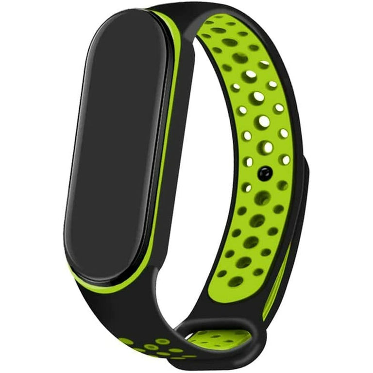 Correa para Reloj Cool Xiaomi Mi Band 5 , 6, 7, Amazfit Band 5 Negro Verde