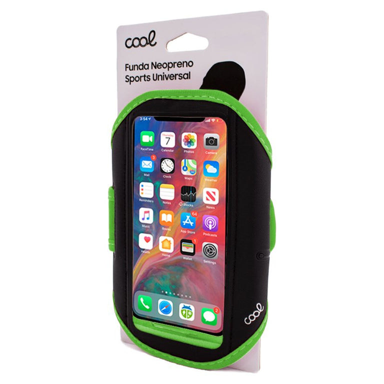 Funda para Móvil Cool Sports Universal Verde 6,7"