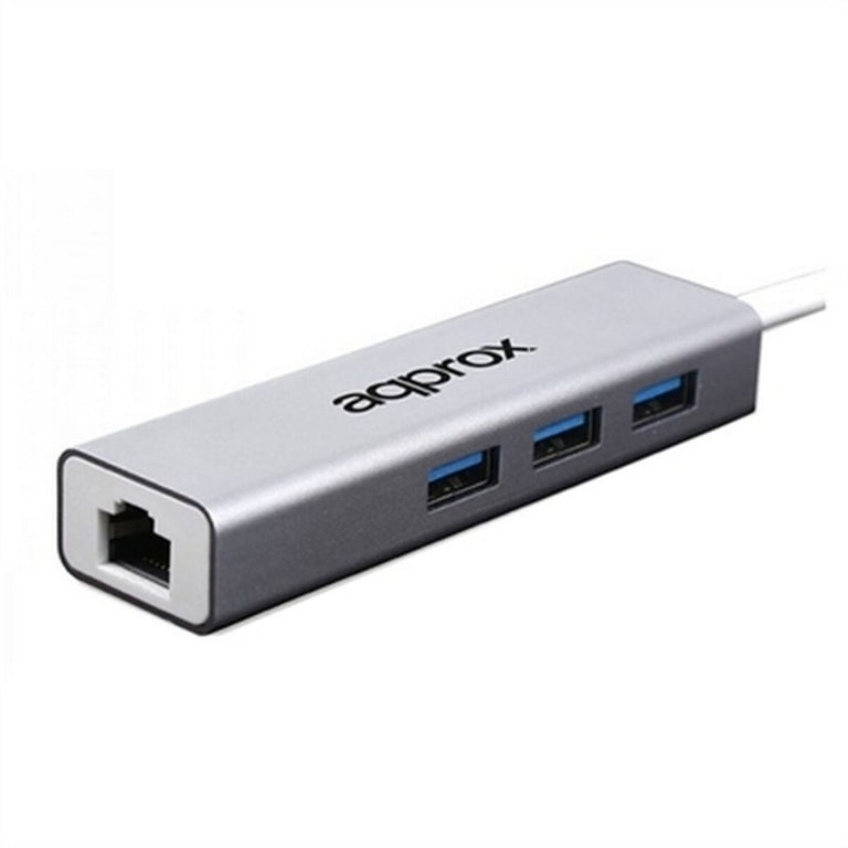 Netzwerkadapter ca. APPC07GHUB LAN 10/100/1000 USB 3.0 Grau