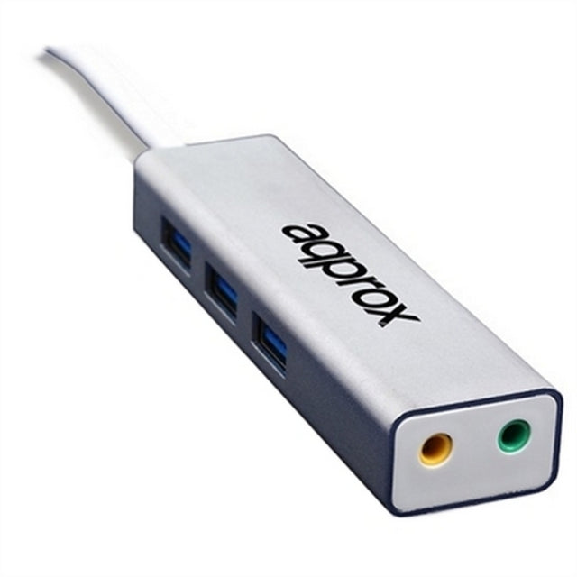 Externe Soundkarte ca.! APPUSB51HUB USB 3.0 3,5 mm Grau