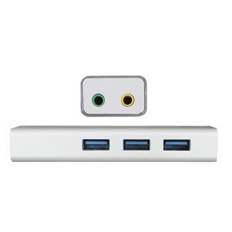 Externe Soundkarte ca.! APPUSB51HUB USB 3.0 3,5 mm Grau