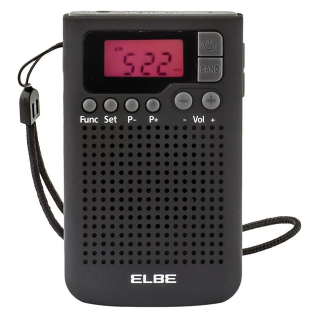 ELBE AM/FM Transistorradio Schwarz