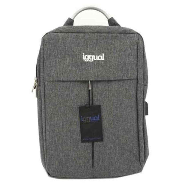 iggual All Tech In 15,6" Laptop Rucksack Wasserdicht Grau