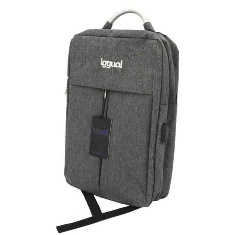 iggual All Tech In 15,6" Laptop Rucksack Wasserdicht Grau