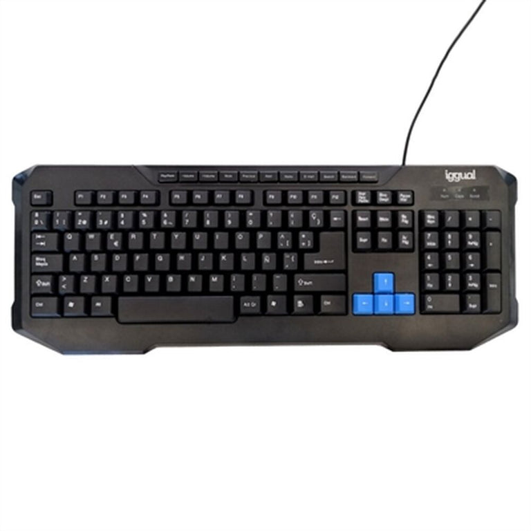 Tastatur iggual CK-4BLUE-116T Schwarz