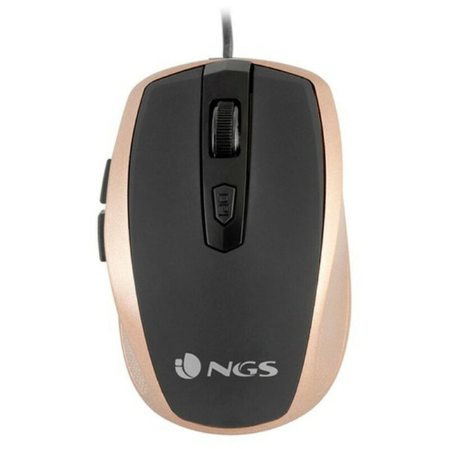 Optische Maus NGS TICKGOLD OPTICAL USB 800-1600 DPI Schwarz