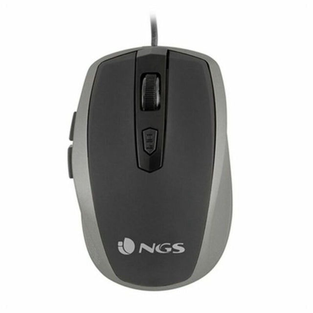 NGS Tick Silver Optische Maus TICKSILVER USB Silber