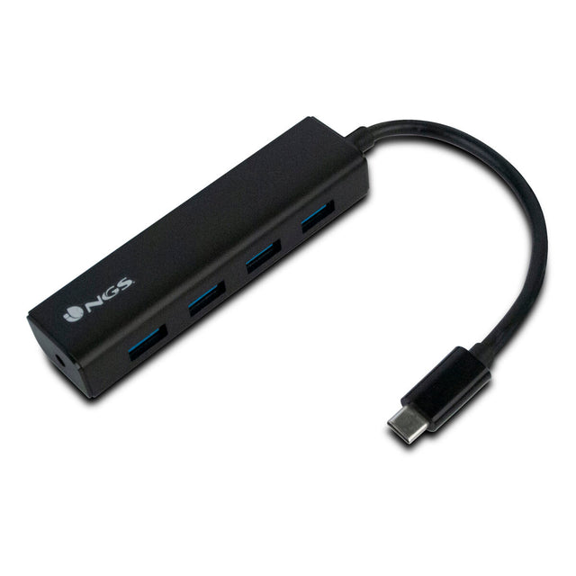 USB-Hub 4 Ports NGS WONDERHUB4 5 Gbit/s Schwarz