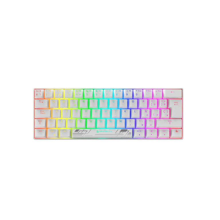 Teclado Gaming Newskill Pyros Speed Pro Qwerty Español LED RGB 1450 mAh