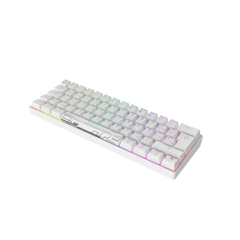 Teclado Gaming Newskill Pyros Speed Pro Qwerty Español LED RGB 1450 mAh