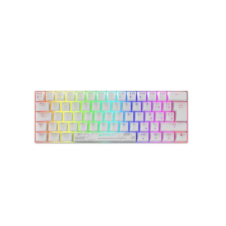 Teclado Gaming Newskill Pyros Speed Pro Ivory Qwerty Español