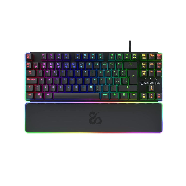 Gaming-Tastatur Newskill Gungnyr TKL Pro Qwerty Spanisch Schwarz LED RGB