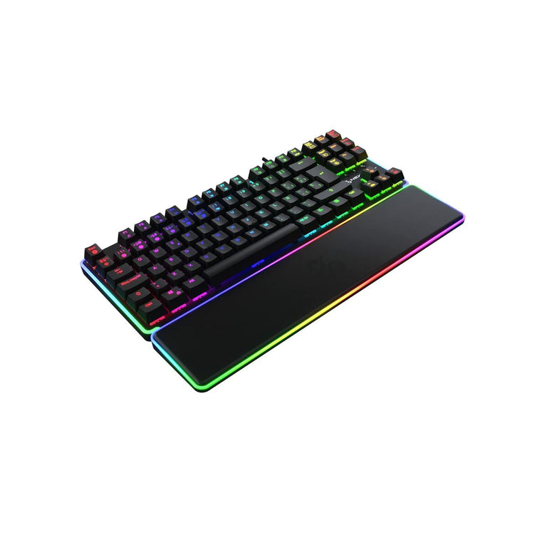 Gaming-Tastatur Newskill Gungnyr TKL Pro Qwerty Spanisch Schwarz LED RGB