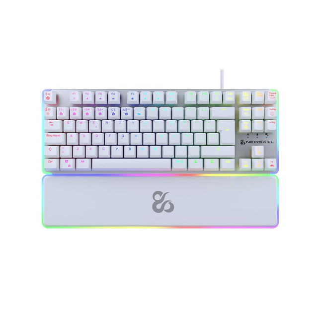 Teclado Gaming Newskill Gungnyr TKL Pro Ivory Qwerty Español LED RGB