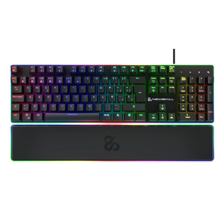 Teclado Gaming Newskill Gungnyr Pro Qwerty Español Negro LED RGB