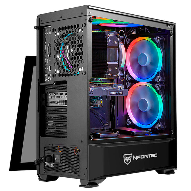 Caja Semitorre Micro ATX / ATX/ ITX Nfortec Antares RGB