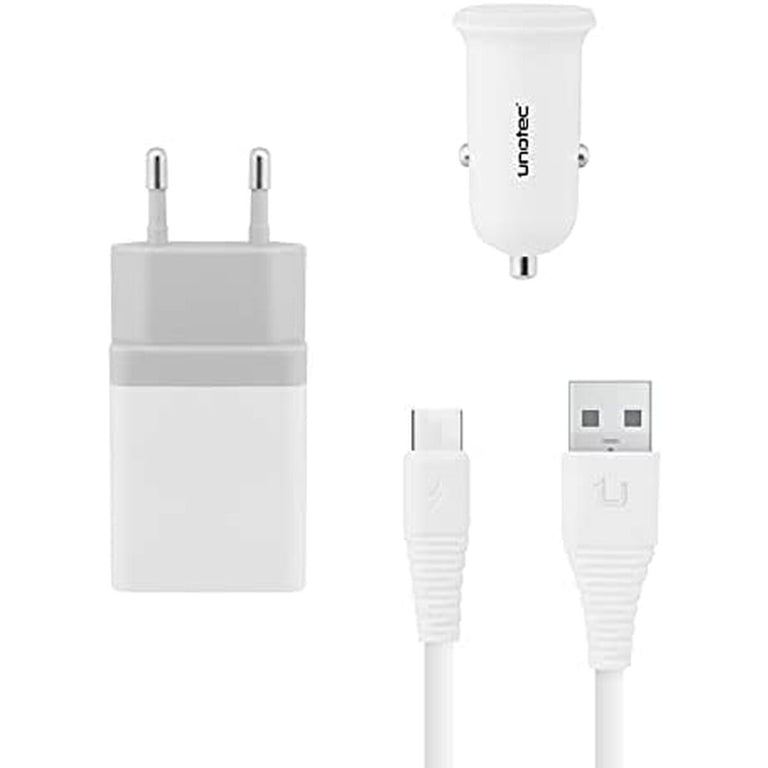 Universelles USB-Autoladegerät + USB-C-Kabel Unotec