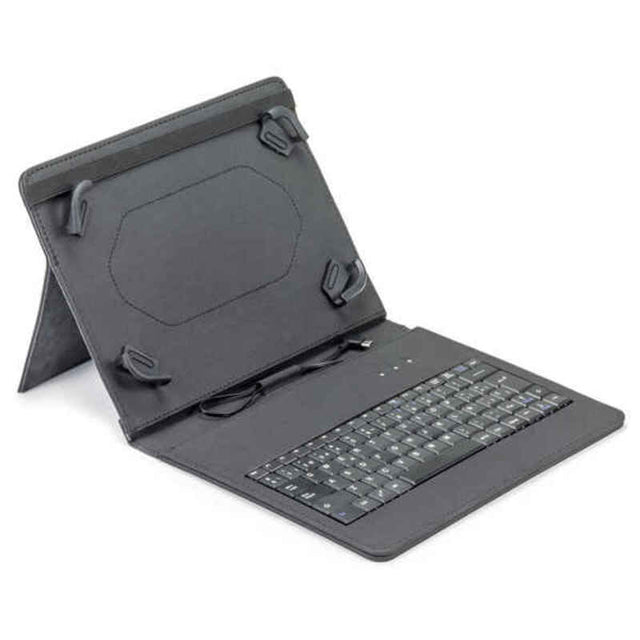 Bluetooth-Tastatur mit Halterung für Tablet Maillon Technologique URBAN LOVE 9,7"-10,2" Schwarz