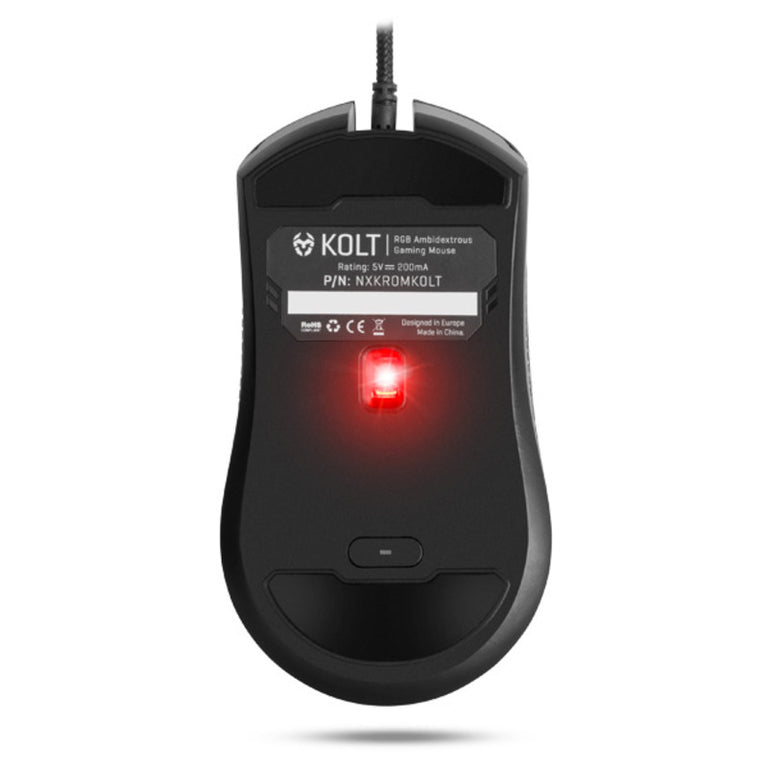 <transcy>Souris de jeu noire Krom KOLT 4000 DPI avec LED</transcy>