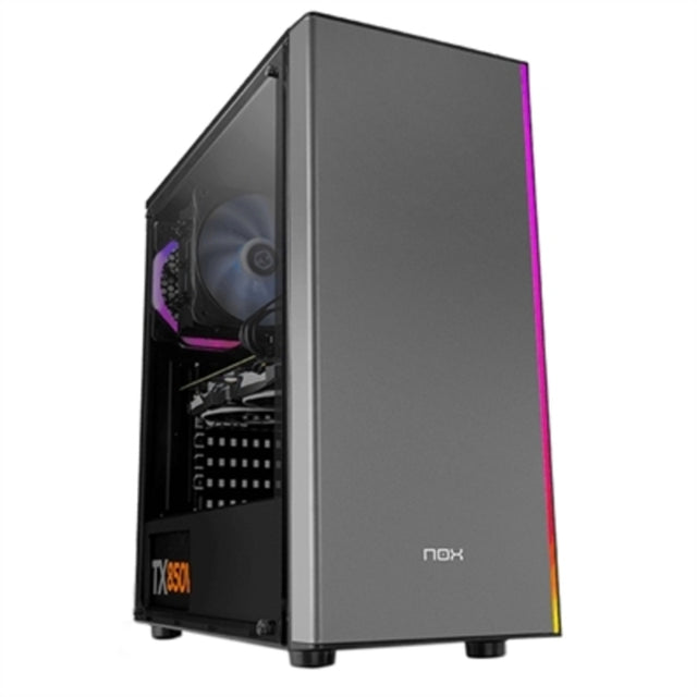 Mid-Tower-Gehäuse Micro ATX / Mini ITX / ATX NOX Infinity Omega LED RGB Schwarz