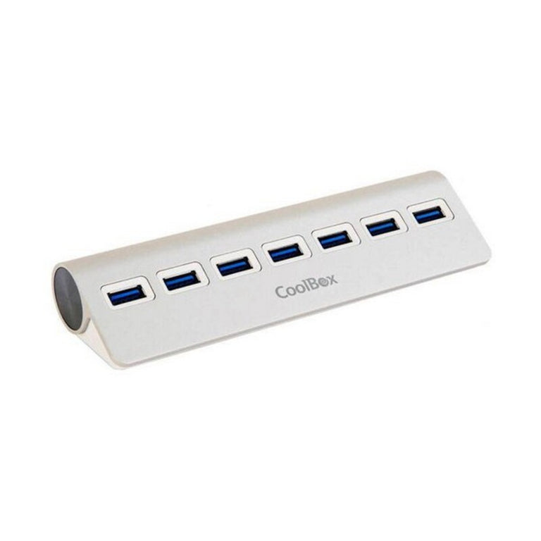 USB-Hub CoolBox COO-HU7ALU3 Aluminium (7 Ports)