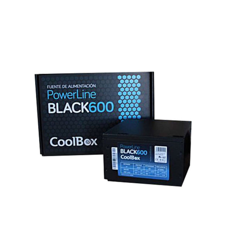 CoolBox-Netzteil COO-FAPW600-BK ATX 600W Schwarz Ø 12 cm x 1