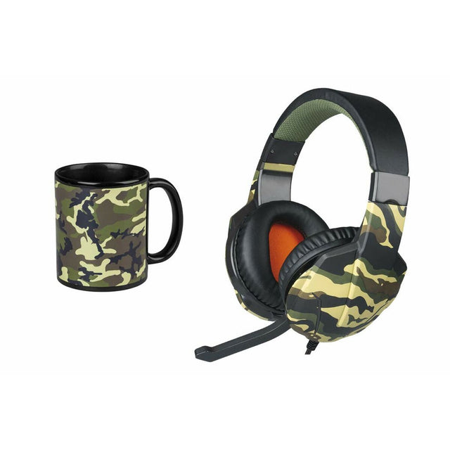 Auriculares con Micrófono Gaming Indeca 270725 Camuflaje