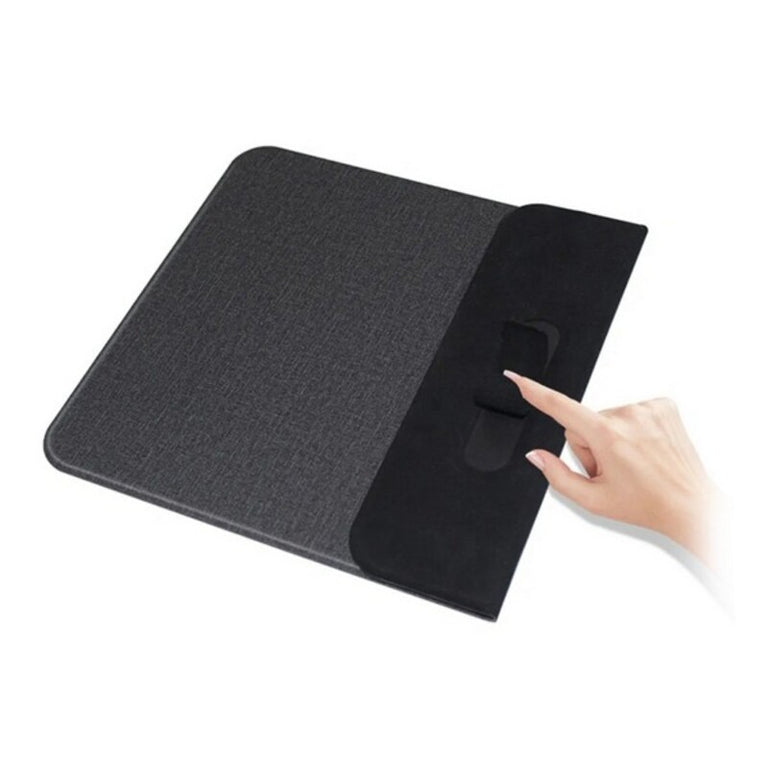 Mousepad mit kabellosem Ladegerät Subblim Mousepad Wireless Charger PU Schwarz 10W 10W Neg