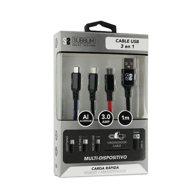 Subblim Micro-USB-Kabel SUB-CAB-3IN101 1 m