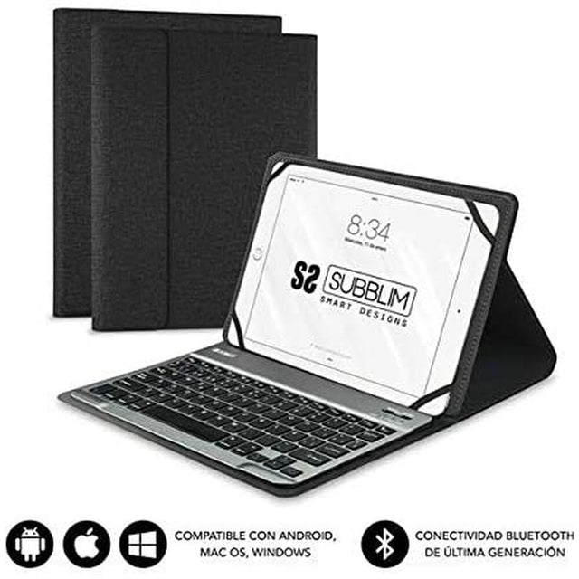 Subblim SUBKT2BT0001 Bluetooth Schwarz 10,1" Tablet- und Tastaturhülle