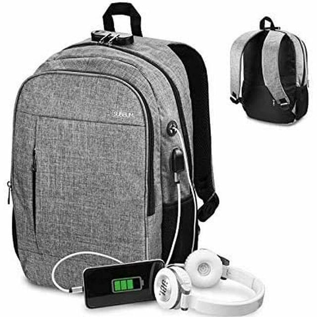 Rucksack für Laptop und Tablet mit USB-Ausgang Subblim Urban Lock Backpack 16"