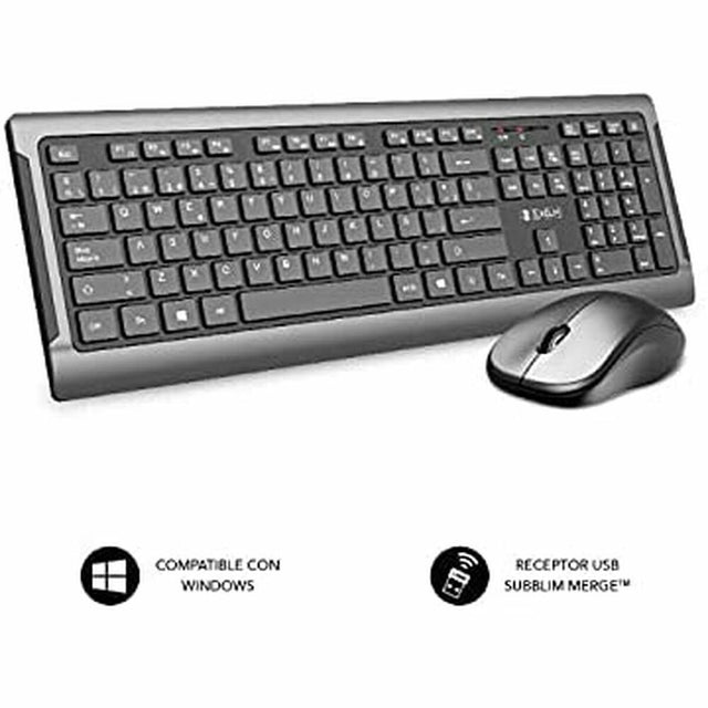 Tastatur und Maus Subblim PREMIUM SILENCE ULTRASLIM