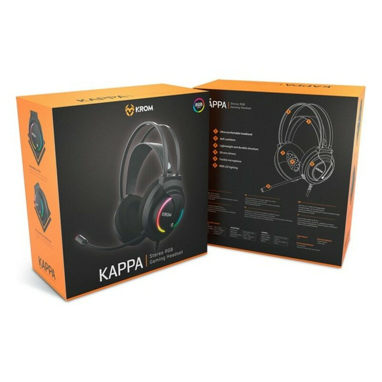 <transcy>Casque de jeu Krom Kappa RGB avec microphone</transcy>