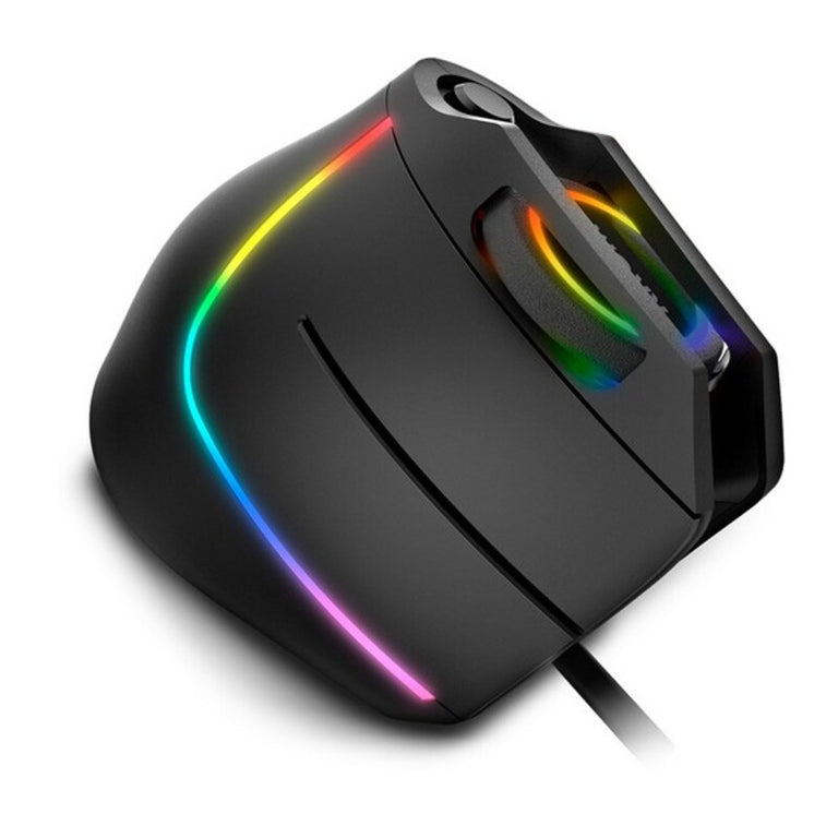 <transcy>Souris de jeu Krom Kaox 6400 dpi RGB noire avec LED</transcy>