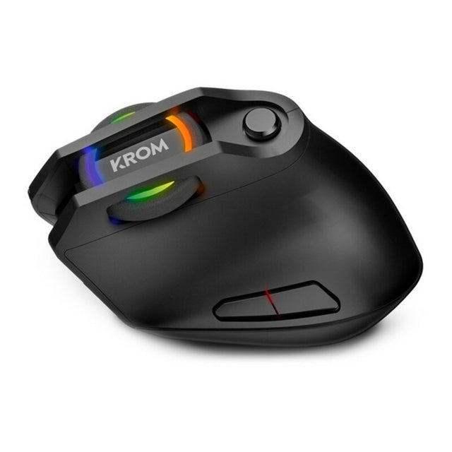 <transcy>Souris de jeu Krom Kaox 6400 dpi RGB noire avec LED</transcy>