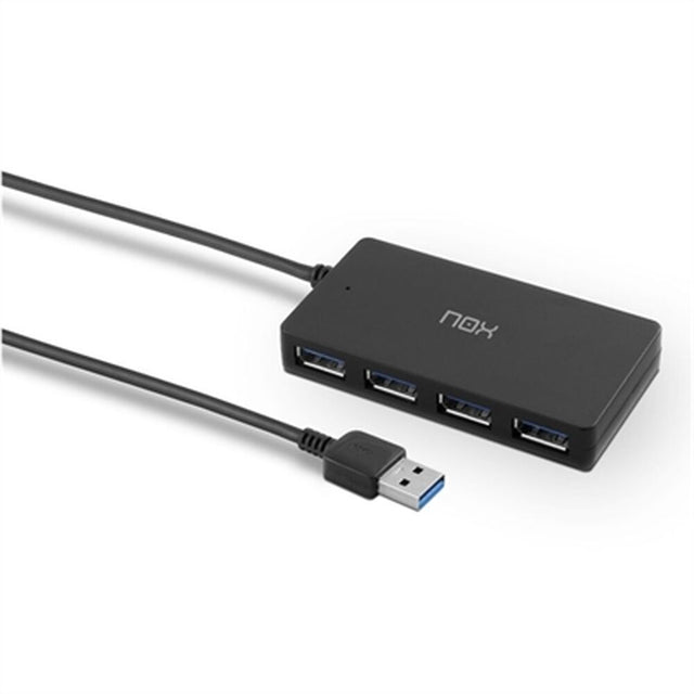 USB-Hub Nox NXLITEHUBONE Schwarz