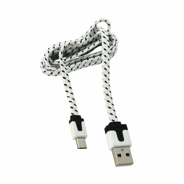 Cable Micro USB Grundig Blanco/Negro 1 m