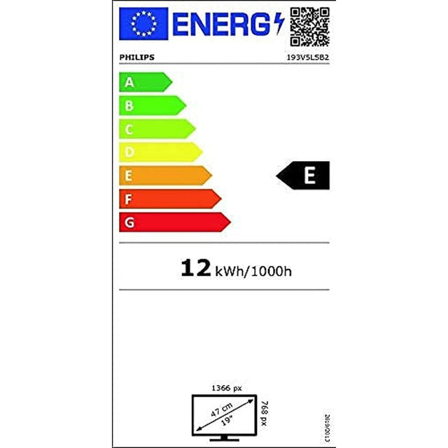 Monitor Philips 193V5LSB2/10 18,5" HD LED